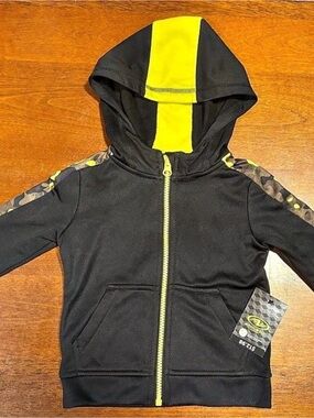Athletic Works Kids Black & Yellow Zip Hoodie